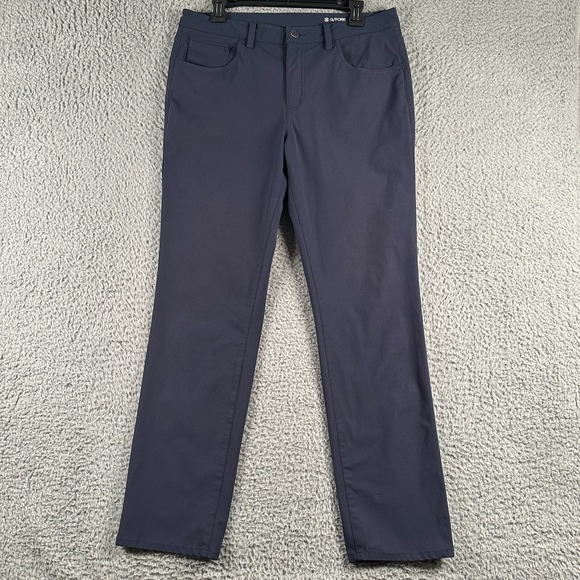 G/Fore Golf Pants Tour 5 Pocket Straight Leg Mens 34x32 Navy Blue Stretch‎ - Picture 1 of 14
